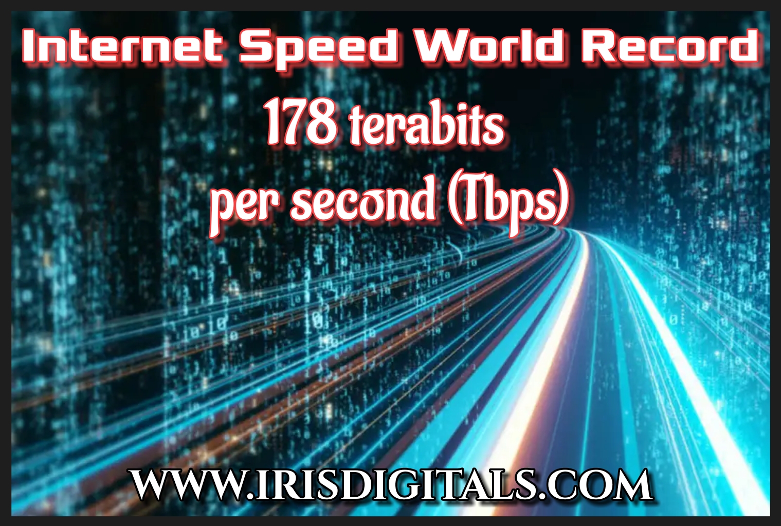 Internet speed world record, download everything from Netflix in 1 second.