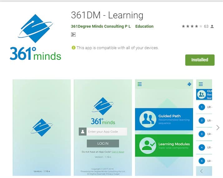 361DM - Learning Online Training App