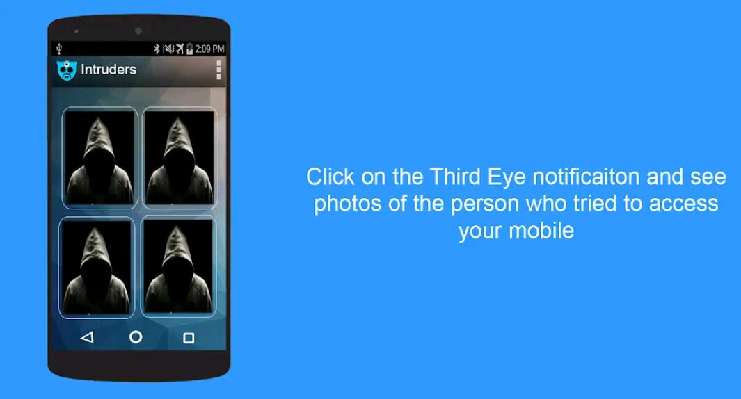 Third Eye app - Find who Tries to Access your Mobile