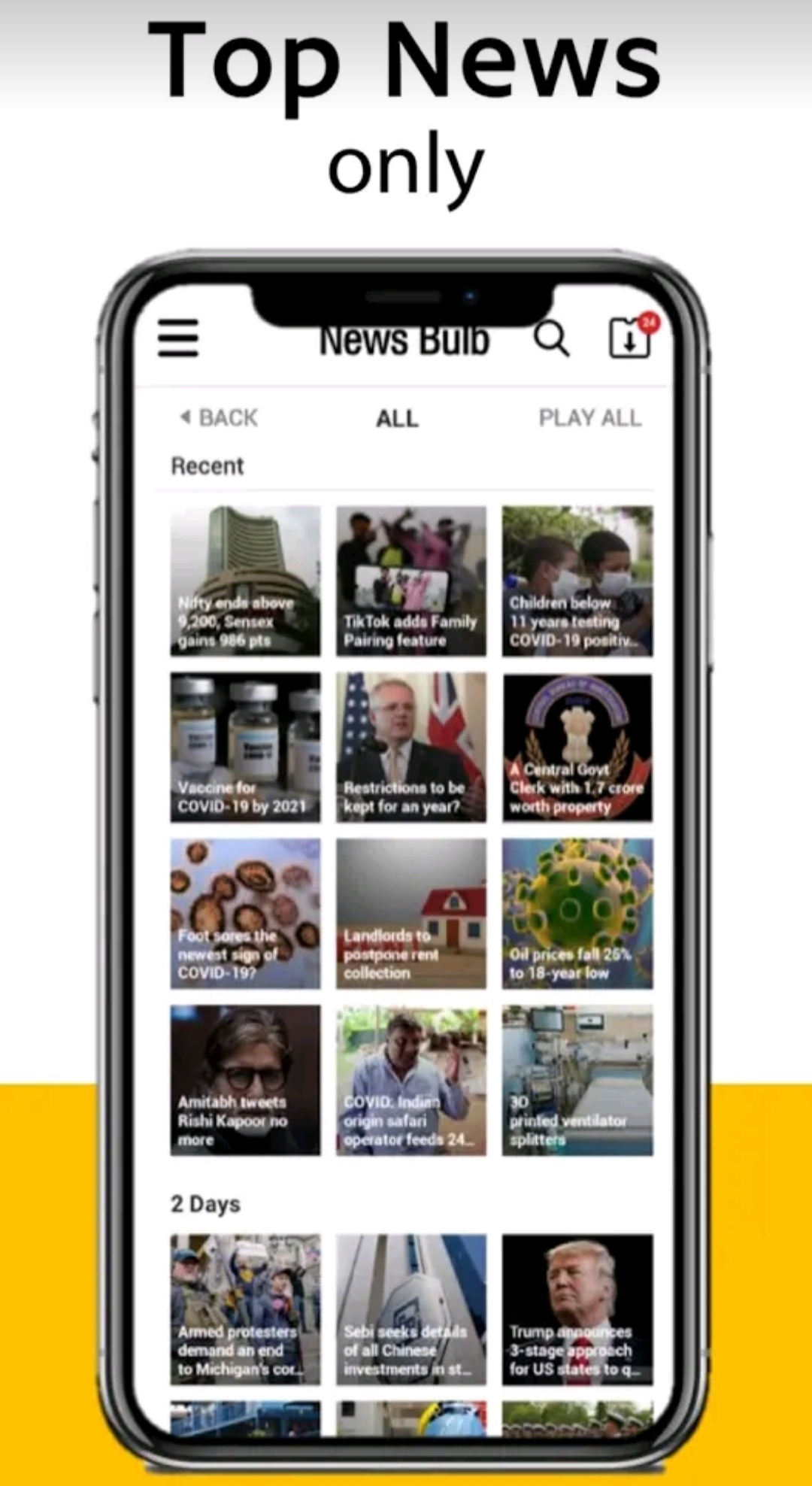 News Bulb App : Latest English, Hindi News Today