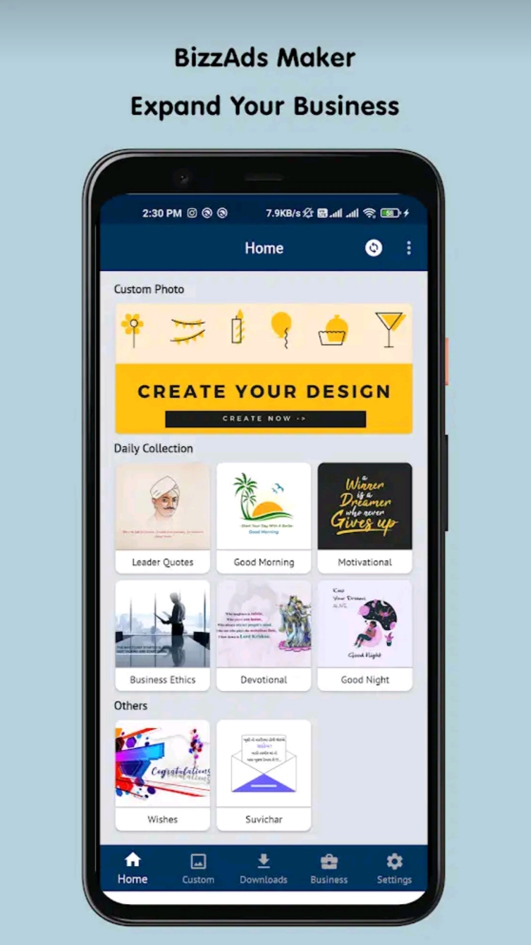Bizz Ads Maker App | Brand Maker & Festival Images