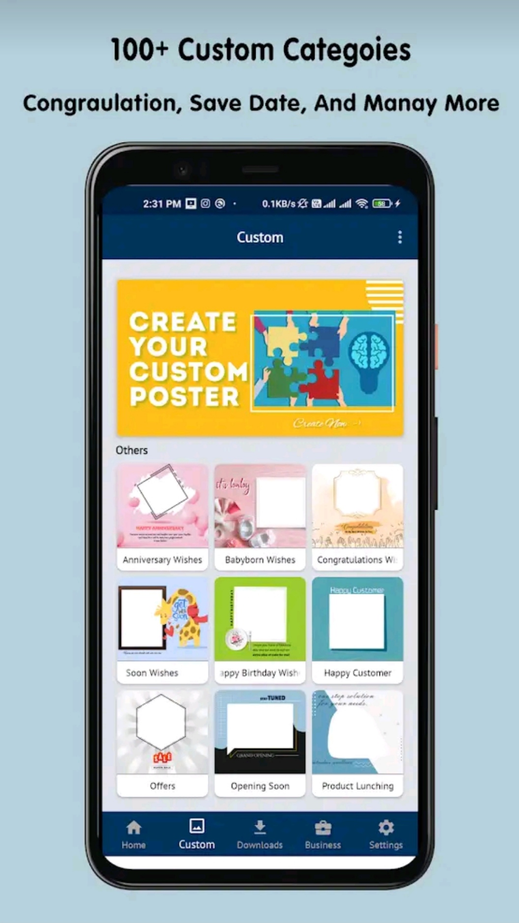 Bizz Ads Maker App | Brand Maker & Festival Images