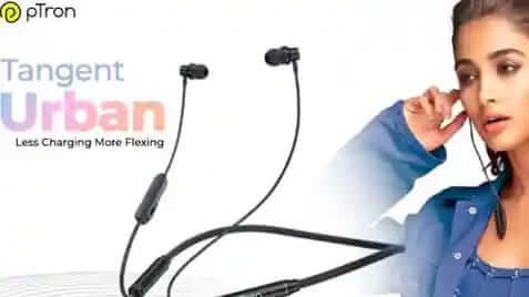 Ptron Tangent Urban Neckband With Up to 60 Hours Battery Life