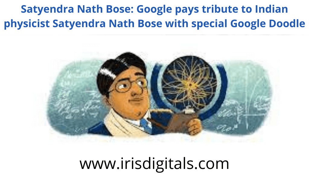 Satyendra Nath Bose: Google pays tribute to Indian physicist Satyendra Nath Bose with special Google Doodle